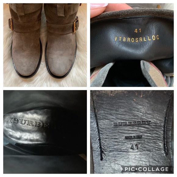 Authentic Burberry Worcester Belt Suede Boots - Picture 8 of 14